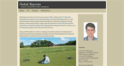 Desktop Screenshot of halukbayram.net